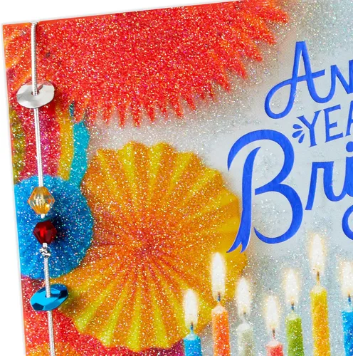 Vista 5 de Hallmark Tarjeta de cumpleaños (Otro año más brillante)