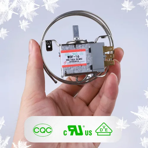Vista 2 de Mini termostato para nevera, 3 pines WDF-16 controlador universal de termostato para refrigerador compatible con WDF-18, WDF-20