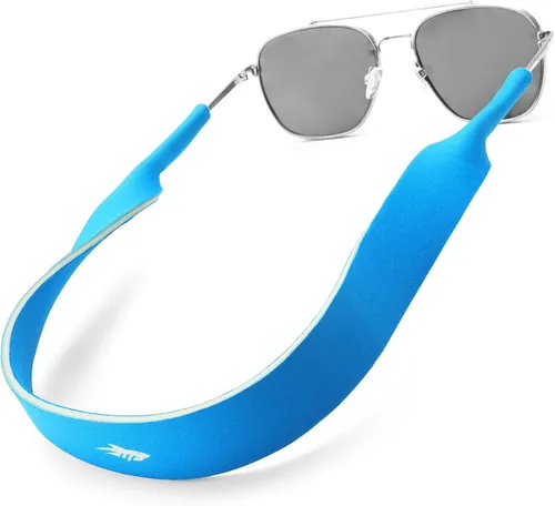 Vista 14 de Pilotfish Correa de neopreno para lentes de sol, retenedor de gafas de neopreno, cordón flotante seguro para lentes de sol con extremos Azteca