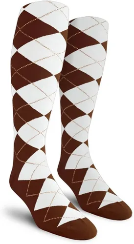 Vista 32 de Golf Knickers Calcetines Coloridos de Algodón Argyle hasta la Rodilla para Hombres, Mujeres y Jóvenes (AA-ZZ)