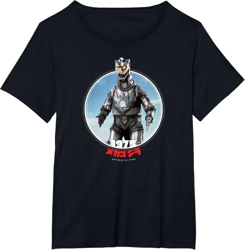 Vista 16 de Godzilla Mechagodzilla 1975 Icons of Toho T-Shirt Asphalt Grey