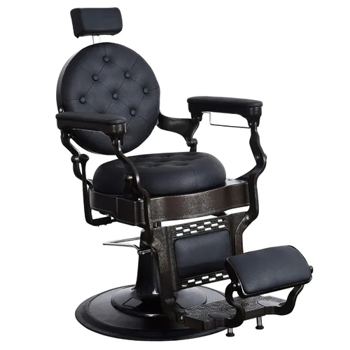 Vista 9 de BarberPub Silla de peluquero vintage reclinable 2947