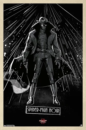Vista 6 de Trends International Marvel Spider-Man - Póster de pared con texto en inglés "Into The Spider-Verse", de Spider-Man Noir, 14.725 x 22.375 pulgadas