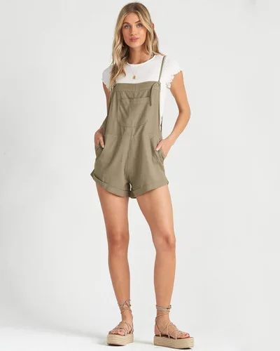 Vista 4 de Billabong Wild Pursuit - Overol corto para mujer, PARENT