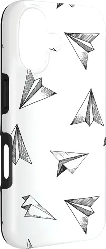 Vista 3 de Papel Avión Patrón Avión Avión Aviación Aviación Caso para iPhone 17