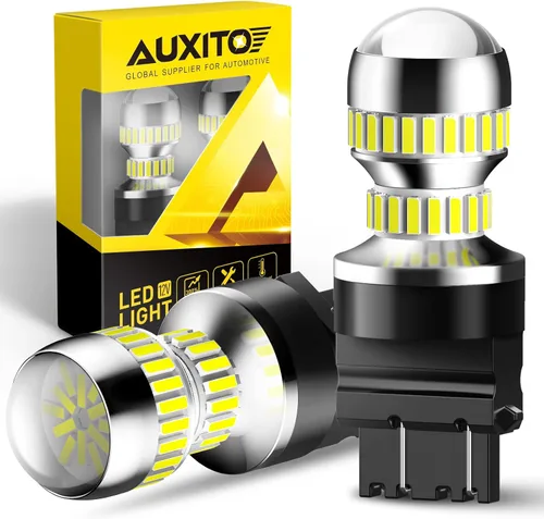 Vista 14 de AUXITO - Foco LED 194, amarillo ámbar, 168, 175, 2825, W5W, T10, kit de luces LED de repuesto sin error Canbus para interior de auto, cúpula