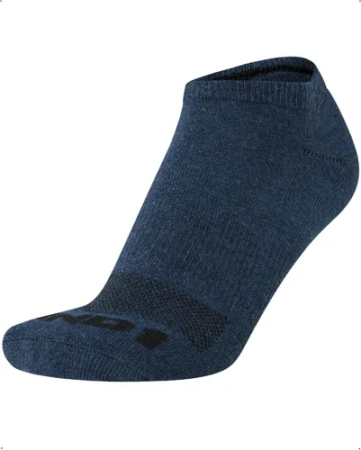 Vista 6 de AND1 Calcetines de corte bajo para hombre, paquete de 12 calcetines de compresión atléticos elásticos de rendimiento para hombres, calcetines Azul