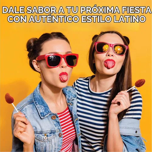 Vista 5 de Vero Paletas con sabor a mango recubiertas con chile en polvo, bolsa de 10 unidades (peso neto: 5.6 onzas), dulces mexicanos envueltos