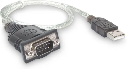 Vista 2 de Manhattan El convertidor USB a serie conecta un dispositivo serie a un puerto USB (205146)