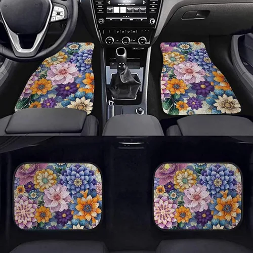 Vista 29 de Tapetes personalizados para piso de automóvil, alfombras personalizadas para piso de automóvil con tu nombre de imagen personalizado, texto, juego