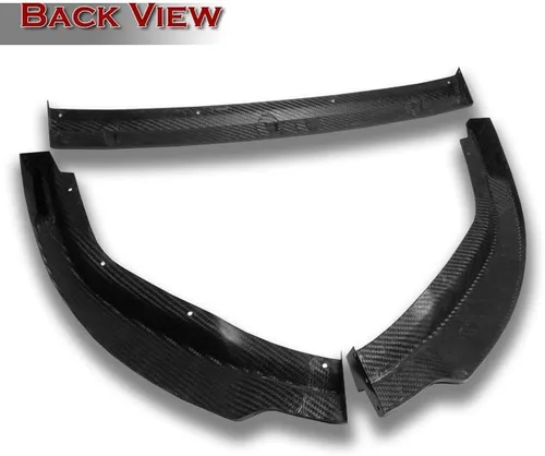 Vista 4 de EPARTS - Juego de 3 piezas de alerón para parachoques delantero, protector de carrocería lateral para barbilla, compatible con Honda Civic 2DR/Coupé