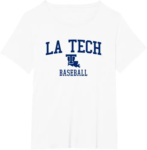Vista 17 de Camiseta de béisbol Louisiana Tech Bulldogs, Gris