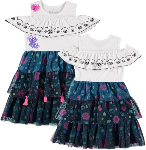 Vista 7 de Disney Disfraz de Encanto Mirabel e Isabela para niñas, tallas XS-XL