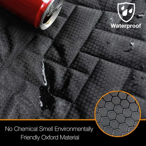 Vista 5 de Funda de asiento trasero resistente para camión, 100% impermeable y sin olor, protector de asiento de perro para F150 F250 Chevy Silverado Ram