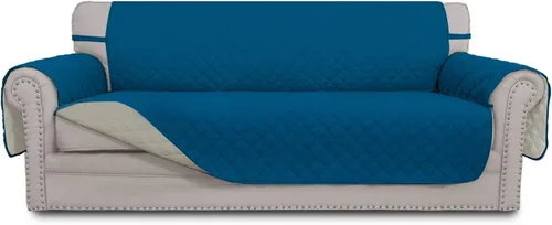 Vista 333 de Easy-Going - Funda reversible para sofá, resistente al agua, con varillas de espuma y correas elásticas, protector de muebles para mascotas y perros
