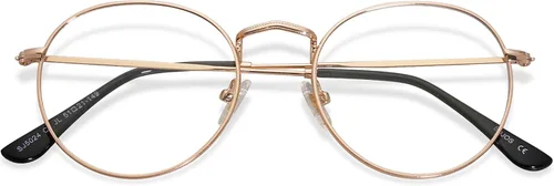 Vista 7 de SOJOS Blue Light Blocking Computer Glasses Round Eyewear Anti Blue Light Lens Preppy Chic SJ5024B