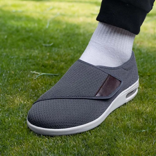 Vista 6 de youyun Zapatos ortopédicos para mujer, zapatos deportivos de ajuste ancho para diabéticos, fascitis plantar y pies hinchados, ligeros, cómodos