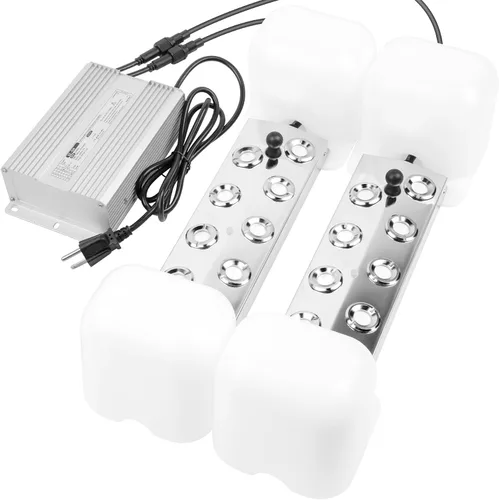 Vista 10 de Mejora de Nebulizador Ultrasónico de 6 Cabezas con Boya, Generador de Niebla Ultrasónico 5000ml/H, Nebulizador de Niebla de 200W, Fuente