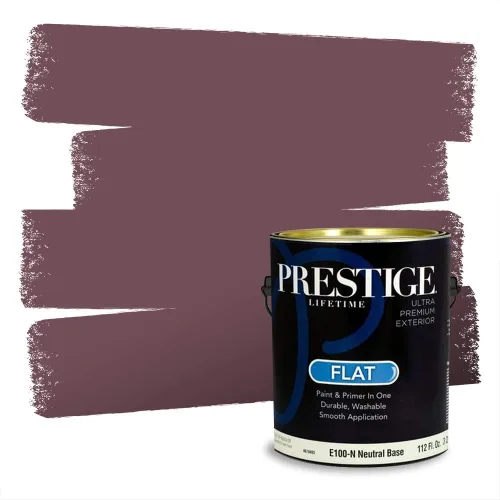 Vista 507 de Prestige Paints Pintura exterior e imprimación en uno, 1 galón, plano, coincidencia comparable de Valspar* Amber Rose*