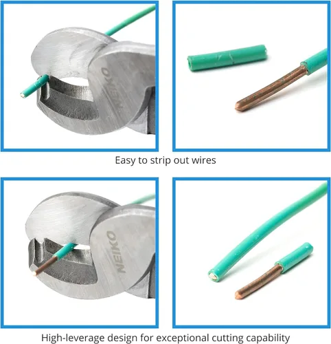 Vista 4 de NEIKO 02039A Juego de Alicates para Crimpar Terminales y Cortador de Cable, Herramienta de Crimpado de Cable de Batería, 8-0 AWG, 6mm - 50mm