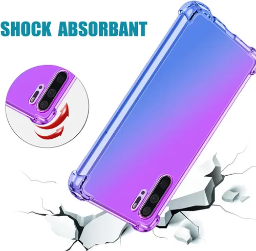 Vista 7 de Funda protectora para Huawei P30 Pro VOG-L29 VOG-L04, lindo degradado claro delgado, a prueba de golpes, suave, flexible, TPU, funda protectora