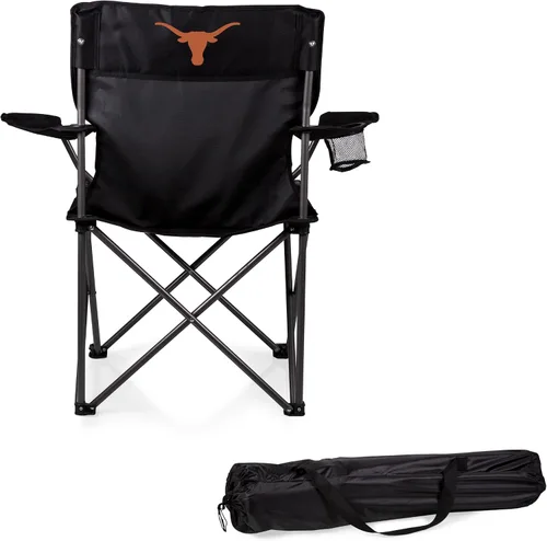Vista 26 de PICNIC TIME NCAA PTZ - Silla de campamento, silla de picnic, silla de playa con bolsa de transporte (negro)