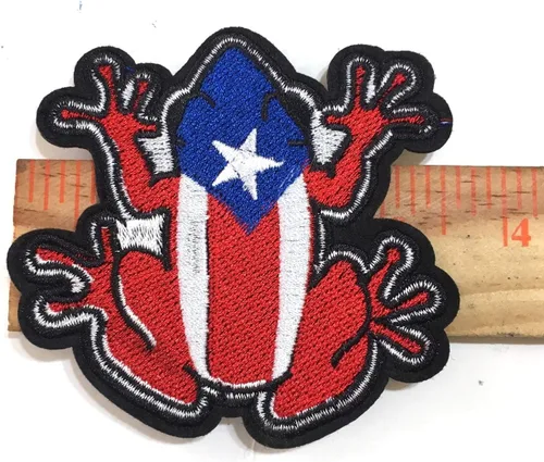 Vista 7 de Parche de Puerto Rico Ropa Hierro en Coqui Parches Boricua Puerto Rico PR Diseño de Calidad Accesorio Ropa Vaqueros Mochilas Camisa Sombreros