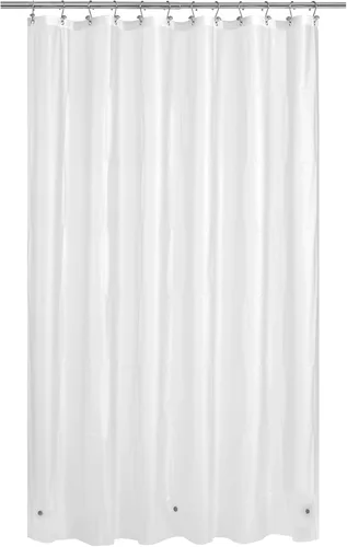 Vista 59 de Cortina de regadera para cabina de ducha 36x72, forro de cortina de regadera de plástico PEVA para baño, ligera e impermeable, 36 x 72, transparente