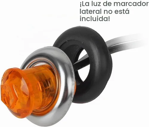 Vista 5 de Partsam Bisel de anillo redondo de acero inoxidable de 3/4 pulgadas para luces de marcador de acento de 3/4 pulgadas y todas las luces redondas