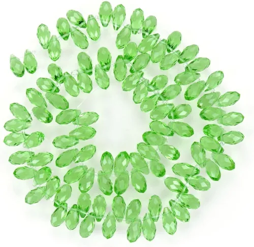 Vista 26 de 200pcs Checa 0.472 in Lágrima facetada Briolette Cristal Perlas Colgante de gota a granel Amatista Púrpura