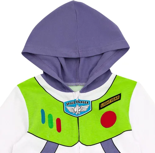 Vista 3 de Disney Pixar Toy Story Buzz Lightyear - Mameluco con cremallera para bebé