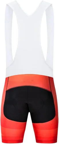 Vista 3 de Uriah Culotte corto con pechera de ciclismo para hombre, color blanco 3D Coolmax Gel