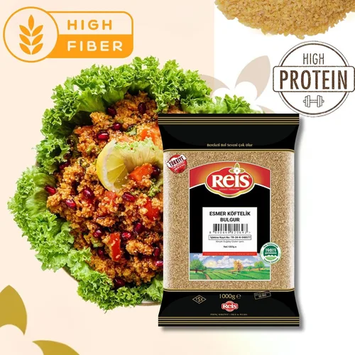 Vista 3 de Dark Bulgur - Pelota de carne (2.2 lbs) por Reis Stone Milled Whole Grain, Healthy Pantry Staples, Turkish Grocery Food, High Fiber & Protein