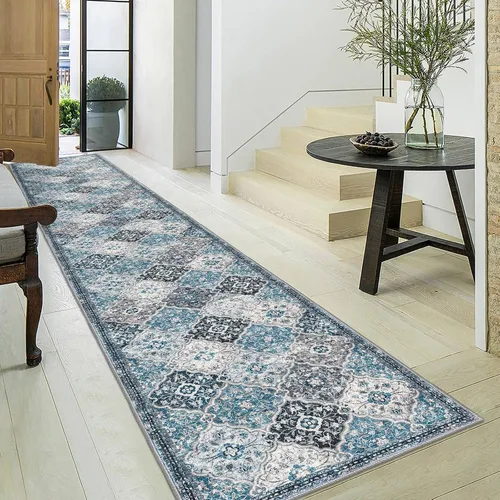 Vista 86 de KILOCOCO Alfombra marroquí pequeña, de 2 x 3 pies, color negro/dorado, súper suave, lavable, para interiores, vintage, lavable, antideslizante