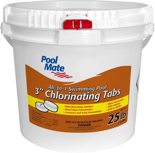 Vista 10 de Pool Mate cloro en tabletas para alberca todo en 1, 3 pulgadas