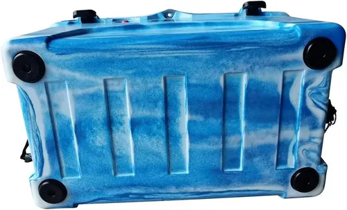 Vista 5 de BKC Enfriador aislado rotomoldeado de 20L/45L, enfriador de hielo de 3 días, hielera ideal para pesca, canotaje, barbacoa, camping, pincnic y otras