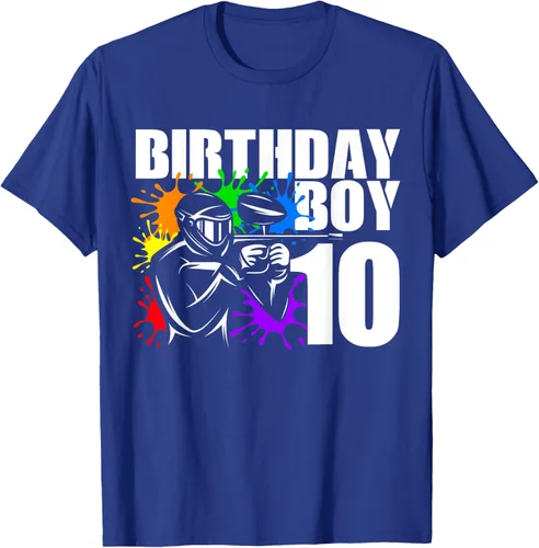 Vista 13 de Camiseta de 10 años de antigüedad, fiesta de cumpleaños para niños, Negro, S