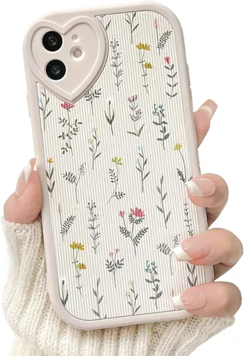 Vista 33 de Lovmooful Funda para iPhone 11 con diseño de oso lindo floral con lentes de Flor de Oso2