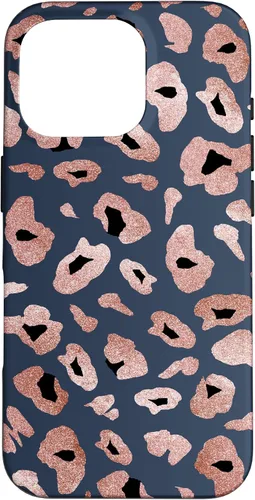 Vista 20 de Rose Leopard Print Blue Cheetah Jaguar Pattern Case for iPhone 17