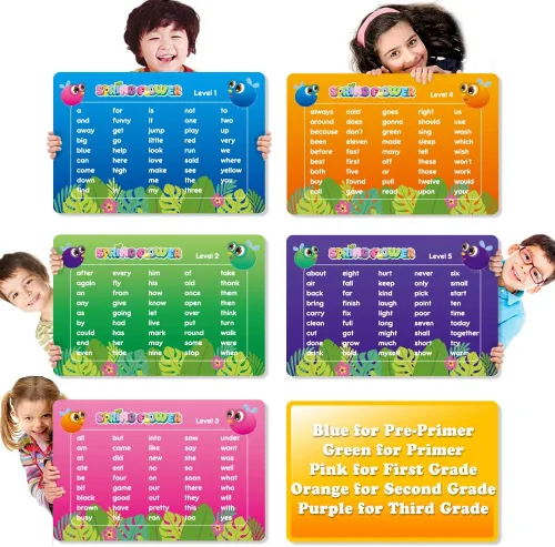 Vista 2 de SpringFlower - Juego de palabras a la vista, juguete educativo para niños de 5 a 6 años, niños y niñas, educación en casa, aprendizaje visual