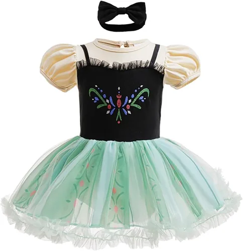 Vista 28 de Disfraz de princesa de Navidad para niñas, sirena, Bella, Sofía, para Halloween o cumpleaños, mameluco de tutú con diadema
