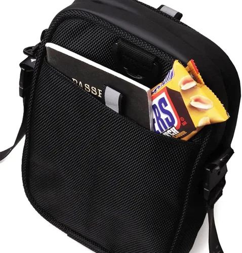 Vista 6 de SUPERVEK Sling Bag Mini PRO - Waterproof Zip, Fabric & Adjustable Fly Strap Crossbody Chest Shoulder For Men Women