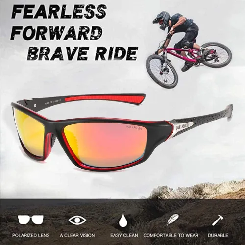 Vista 5 de JUASHINE Gafas de sol deportivas polarizadas para hombres y mujeres pesca béisbol ciclismo correr conducir golf motocicleta protección UV400