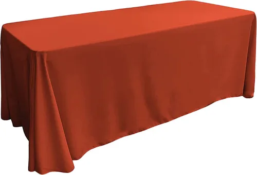 Vista 74 de LA Linen Mantel rectangular lavable de popelín de poliéster, resistente a las manchas y a las arrugas, cubierta de mesa 60x84, mantel de tela