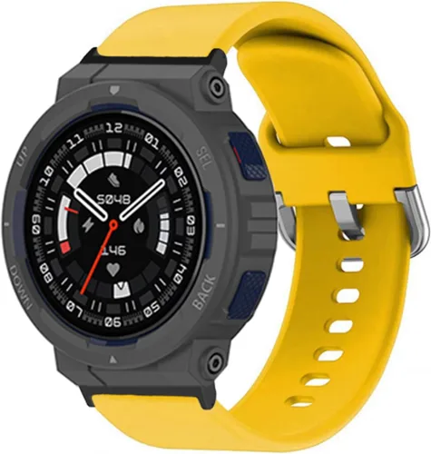 Vista 4 de hengkang Correas de reloj Amazfit Active Edge para mujeres y hombres, elegantes correas de repuesto de silicona ajustables para Amazfit Active Edge