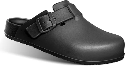 Vista 2 de Bigant Zuecos para mujer, zapatos Mercy Mules para mujer, zapatos de enfermera, zapatos de trabajo de jardín