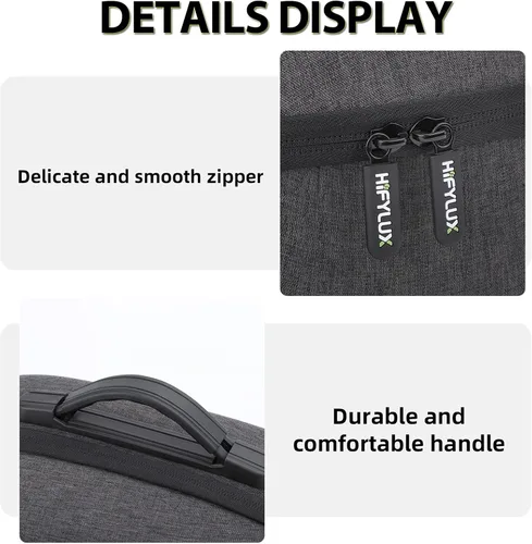 Vista 6 de KALAUTO Funda para PSVR 2, resistente a los golpes compatible con PS VR 2, con protector de lente, correas de velcro para accesorios PSVR 2