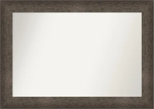 Vista 675 de Amanti Art Espejo de pared personalizado no biselado (25 x 25 pulgadas), marco de bronce acentuado, varios tamaños personalizados, espejo de baño