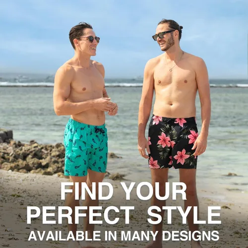 Vista 6 de Kanu Surf Mens Monaco Swim Trunks (Regular & Extended Sizes)
