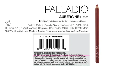 Vista 10 de Palladio Lápiz delineador de labios, de madera, firme pero suave, contornea y delinea con facilidad, labios perfectamente delineados, cómodo